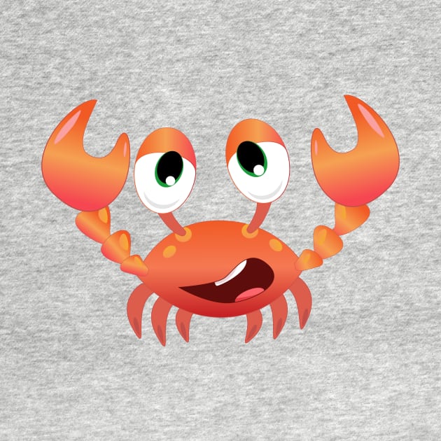 Funny Crab T-Shirt by OneGuy